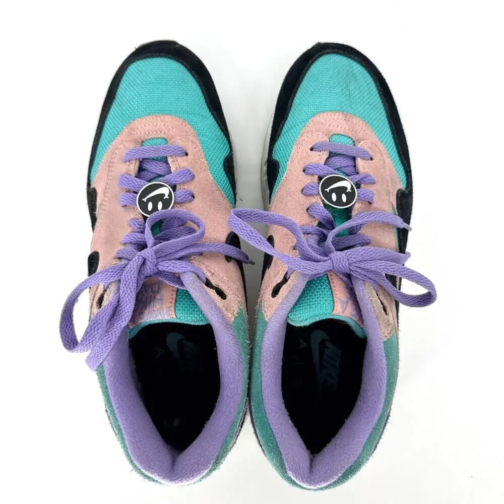 Nike‎ Air Max 1 Have a Nike Day Space Purple Black Bleached Coral Size 9